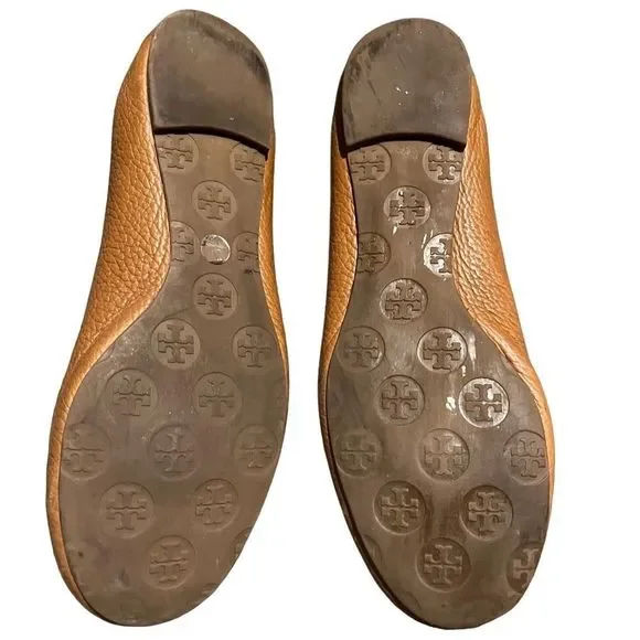 Tory Burch Minnie Travel Ballet Flat size 7.5 fair condition - Picture 4 of 5